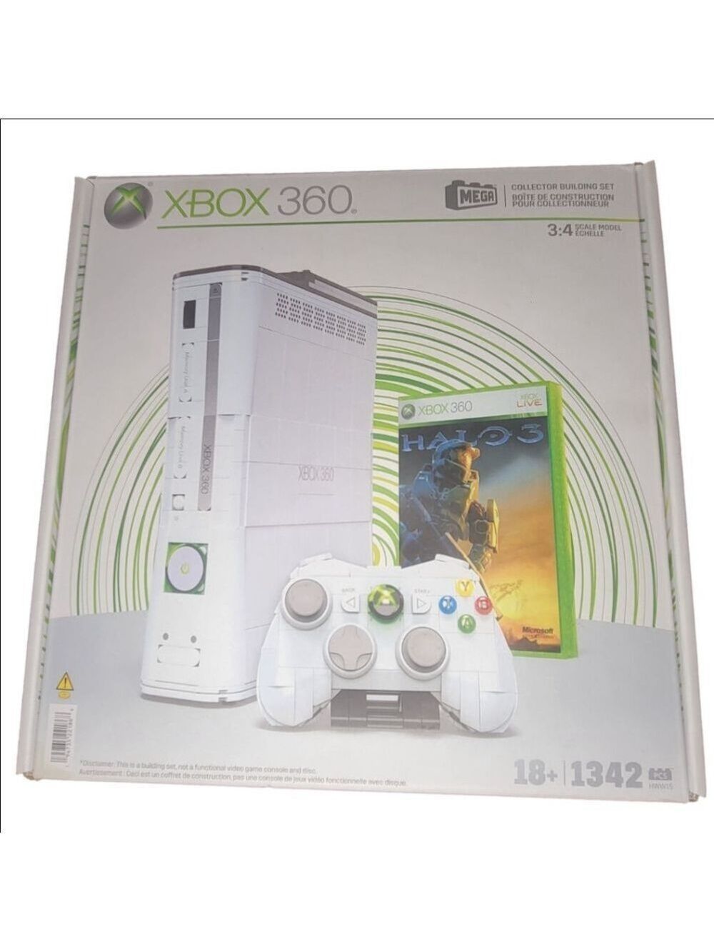 Xbox 360 Mega Building Set White Green One Size